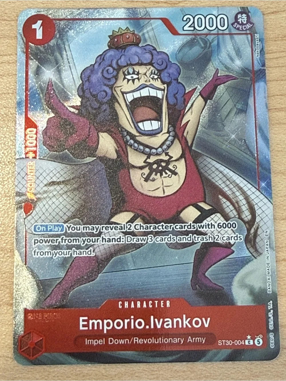 One Piece TCG Starter Deck EX: Luffy & Ace #ST30-004 Emporio.Ivankov